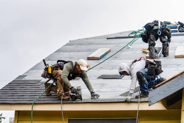 Professional Gutter Installation technician working in Santo Domingo Pueblo, NM